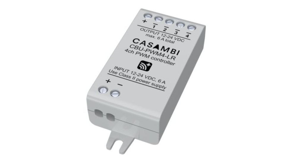 Casambi CBU-PWM4 – Dimmer PWM 4 kênh Bluetooth (Discontinued)